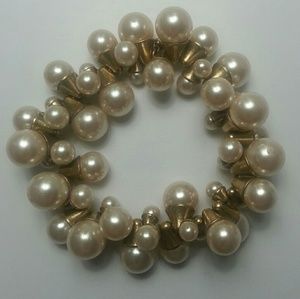 J. Crew Faux Pearl Stretch Bracelet